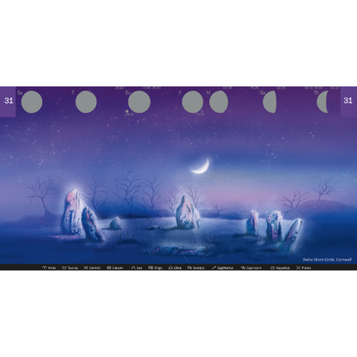 Silver MOON PHASE CALENDAR 2026 - Image 3