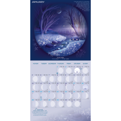 Seasons & Cycles Moon Calendar 2026 January