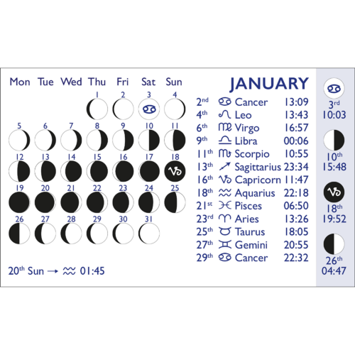 Moon Calendar 2026